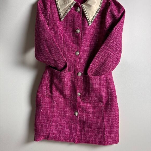 Magenta Tweed dress - Picture 16 of 16